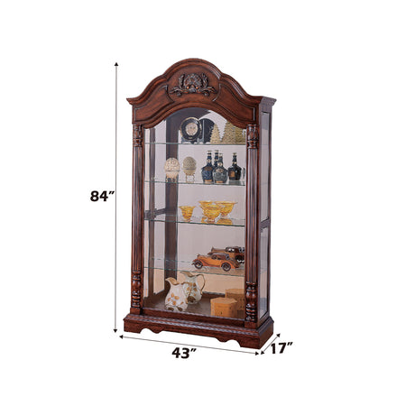 Denton Cherry Curio Cabinet - Ornate Home