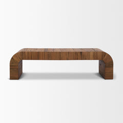 Denton Medium Brown Relcaimed Wood Bench