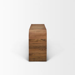 Denton Medium Brown Relcaimed Wood Console Table