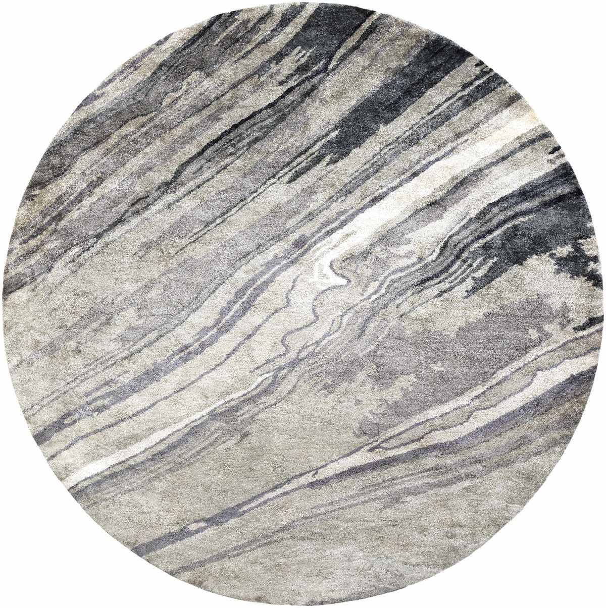 Dentsville Gray Marble Rug - Clearance - Ornate Home