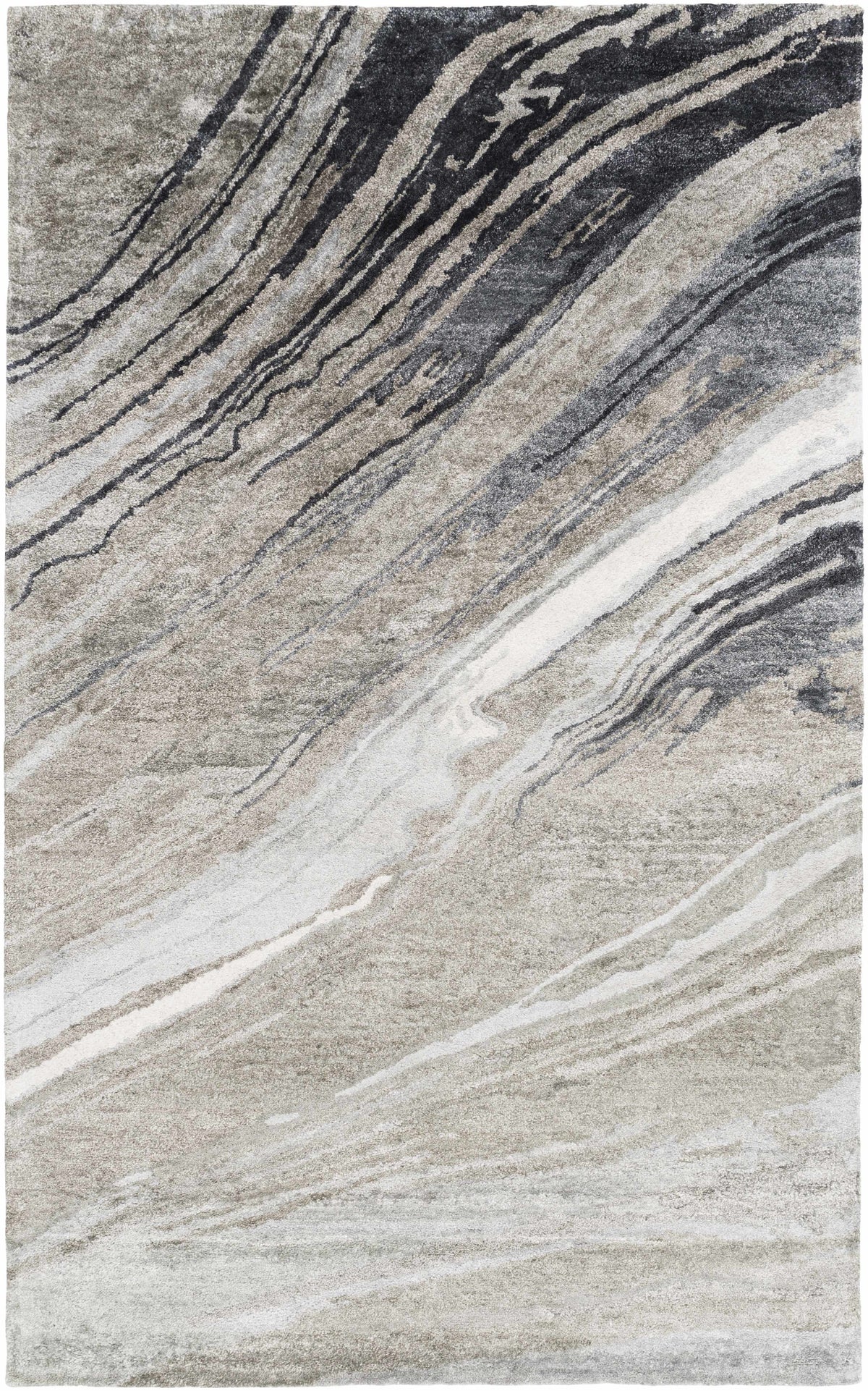 Dentsville Gray Marble Rug - Clearance - Ornate Home