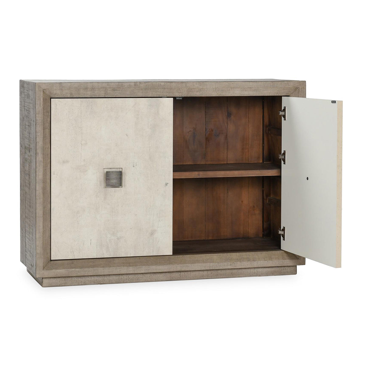 Denver Distressed Gray/Weathered Chalk Cabinet - Ornate Home