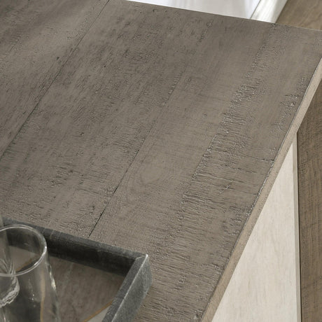 Denver Distressed Gray/Weathered Chalk Cabinet - Ornate Home