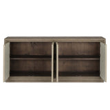Denver Distressed Gray/Weathered Chalk Sideboard - Ornate Home