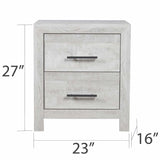 Denver Gray Full Storage Bedroom Set / 4pc - Ornate Home