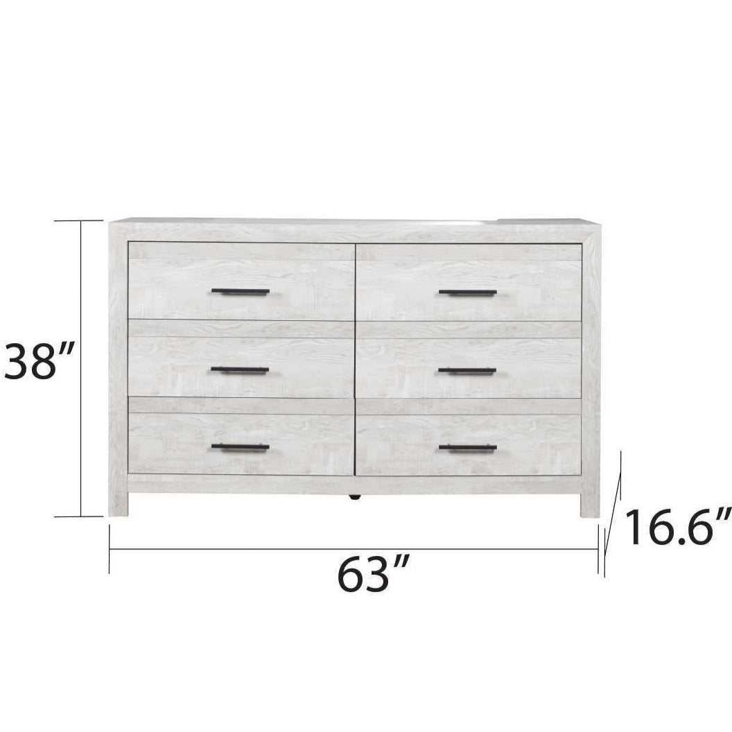 Denver Gray Full Storage Bedroom Set / 4pc - Ornate Home