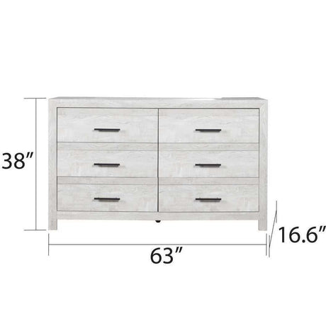 Denver Gray Full Storage Bedroom Set / 4pc - Ornate Home