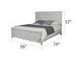 Denver Gray Full Storage Bedroom Set / 5pc - Ornate Home