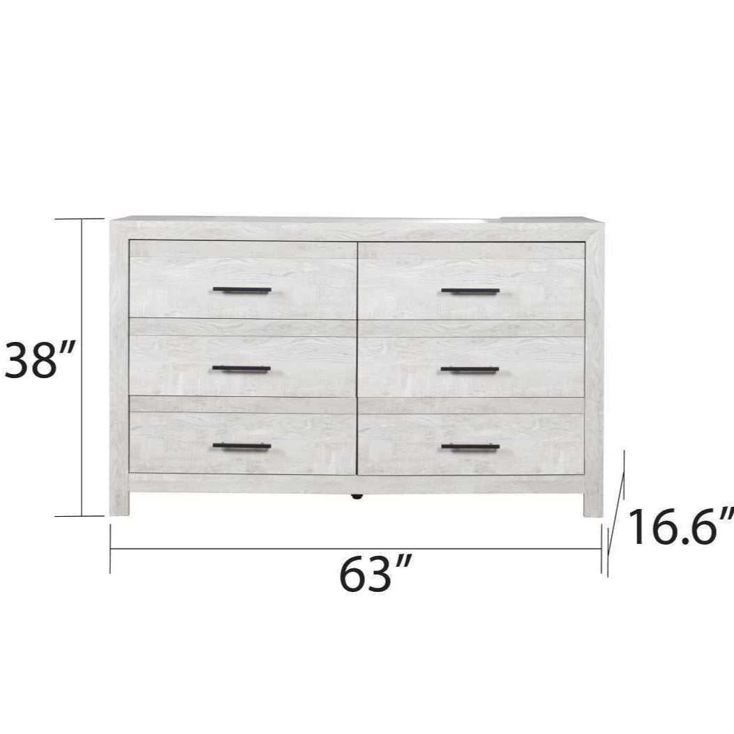 Denver Gray Queen Storage Bedroom Set / 4pc - Ornate Home