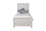 Denver Gray Twin Storage Bedroom Set / 4pc - Ornate Home