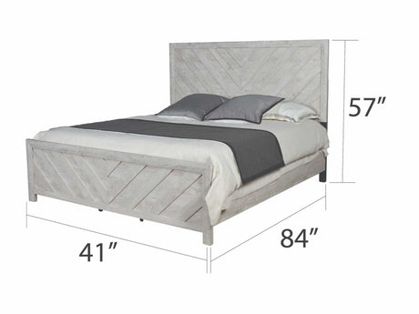 Denver Gray Twin Storage Bedroom Set / 4pc - Ornate Home