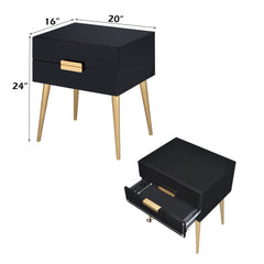 Denvor Black End Table - Ornate Home