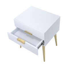 Denvor White End Table - Ornate Home