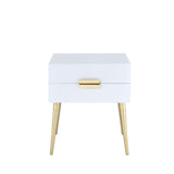 Denvor White End Table - Ornate Home