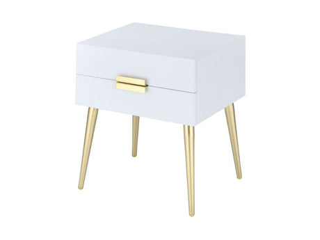 Denvor White End Table - Ornate Home