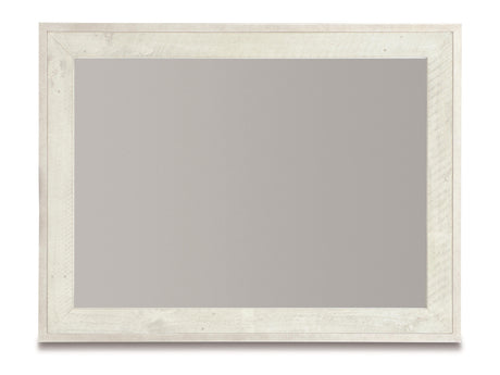 Denys Brushed White Mirror - Ornate Home