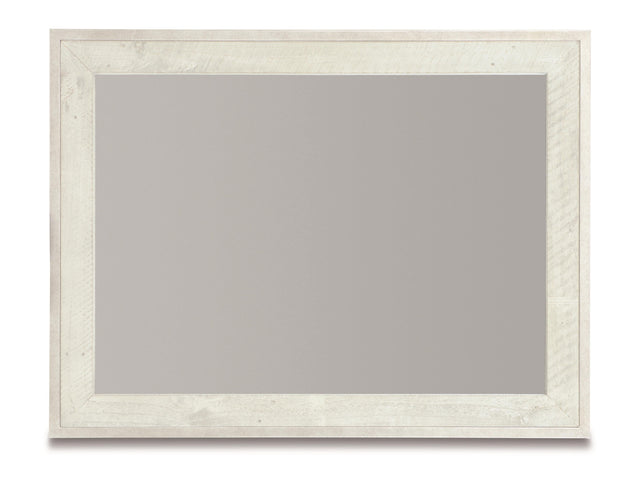 Denys Brushed White Mirror - Ornate Home