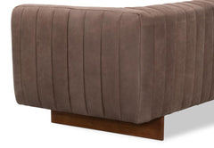Denys Grey Leather Sofa - Ornate Home