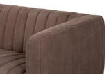 Denys Grey Leather Sofa - Ornate Home