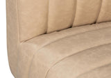 Denys White Leather Sofa - Ornate Home