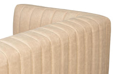 Denys White Leather Sofa - Ornate Home