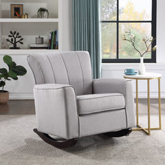 Denzell Gray Rocking Chair - Ornate Home