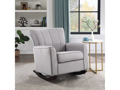 Denzell Gray Rocking Chair - Ornate Home
