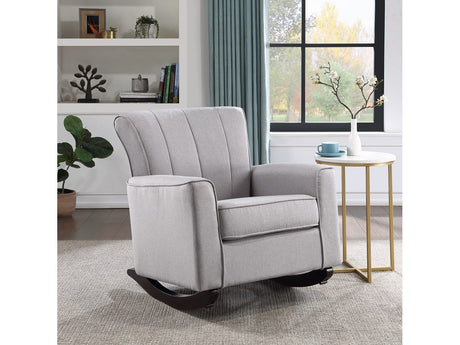 Denzell Gray Rocking Chair - Ornate Home