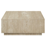 Deon Beige Travertine Coffee Table - Ornate Home