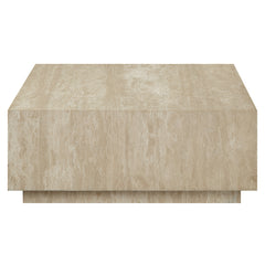 Deon Beige Travertine Coffee Table - Ornate Home