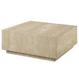 Deon Beige Travertine Coffee Table - Ornate Home