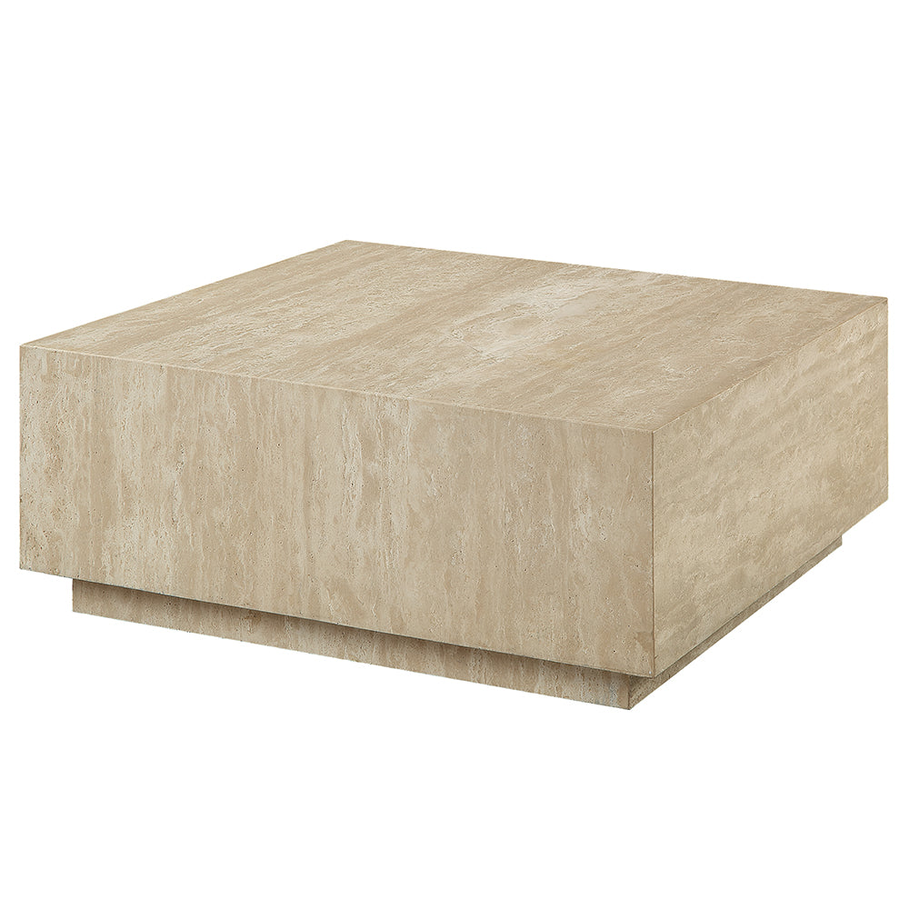 Deon Beige Travertine Coffee Table - Ornate Home