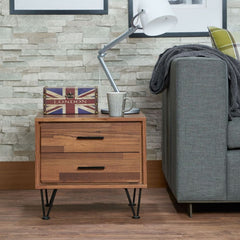 Deoss Walnut Nightstand/Accent Table - Ornate Home