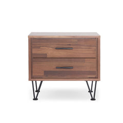 Deoss Walnut Nightstand/Accent Table - Ornate Home