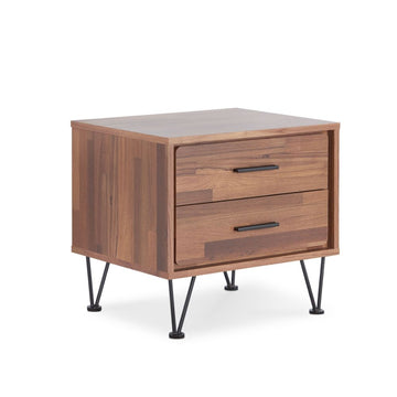 Deoss Walnut Nightstand/Accent Table - Ornate Home