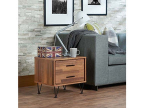 Deoss Walnut Nightstand/Accent Table - Ornate Home