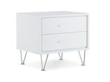 Deoss White Nightstand/Accent Table - Ornate Home