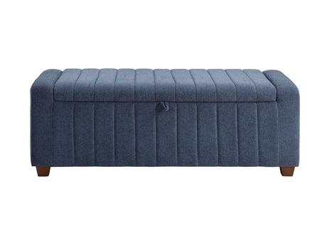Derby Blue Storage Bench - Ornate Home
