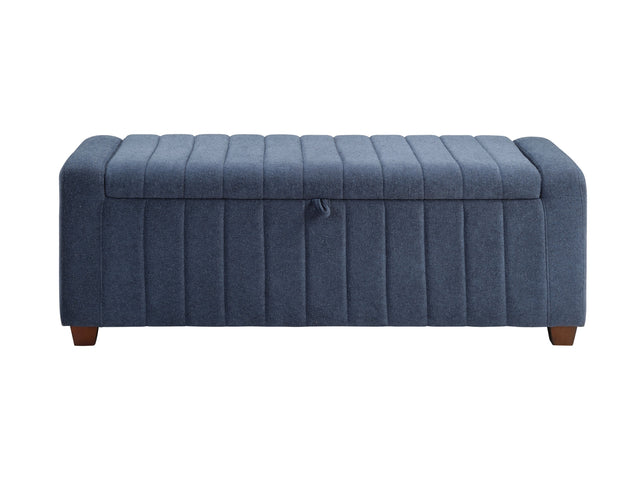 Derby Blue Storage Bench - Ornate Home