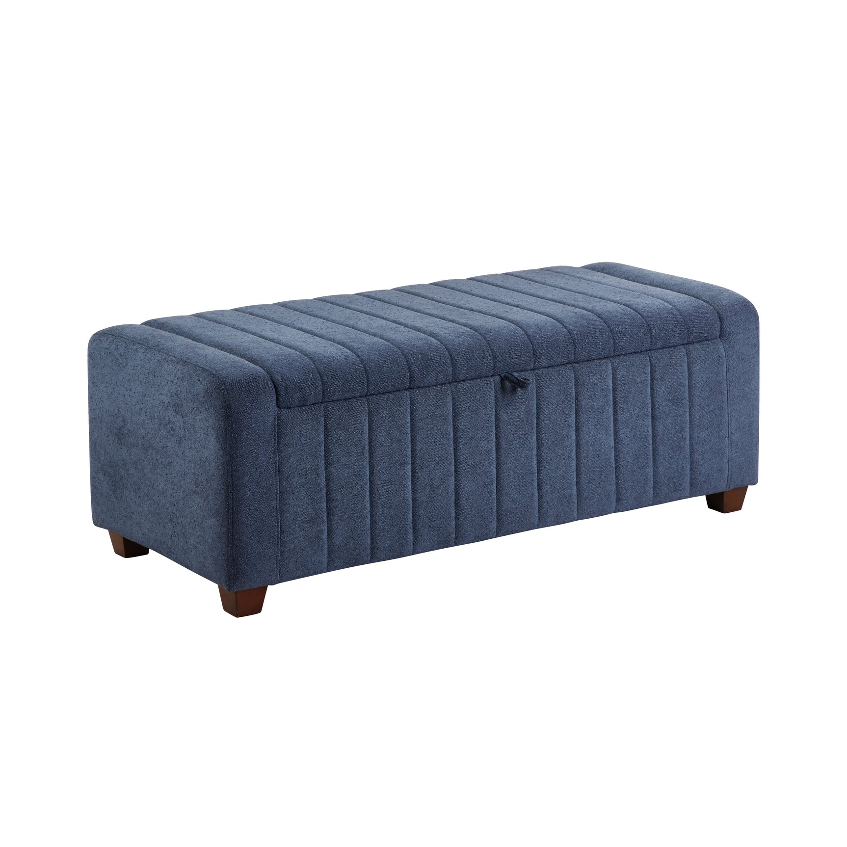 Derby Blue Storage Bench - Ornate Home