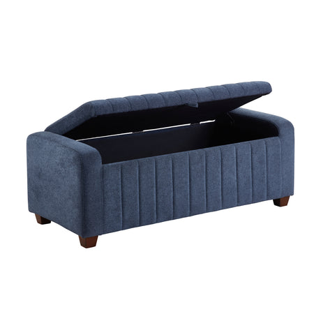 Derby Blue Storage Bench - Ornate Home