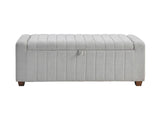Derby Gray Storage Bench - Ornate Home