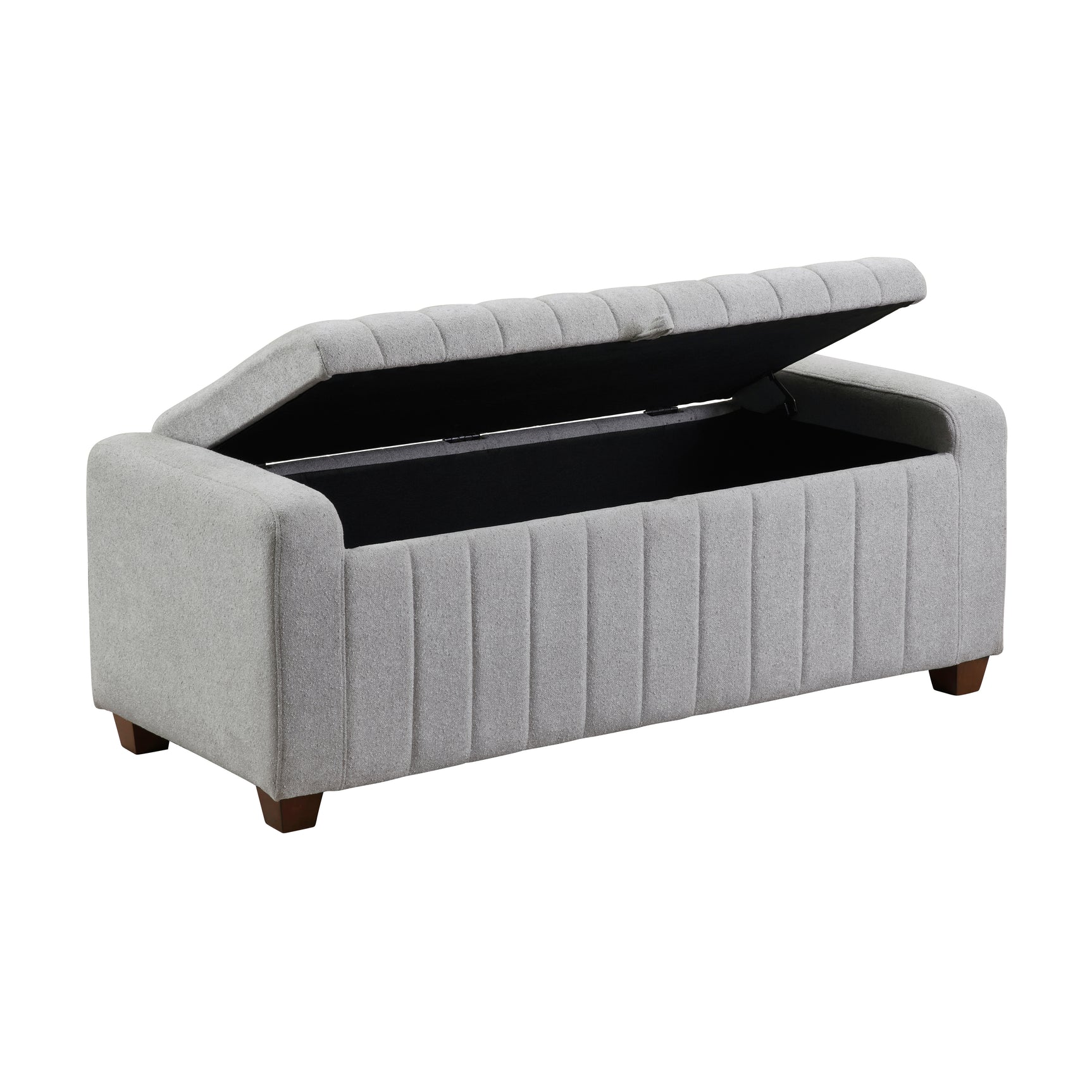 Derby Gray Storage Bench - Ornate Home