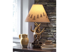 Derek Brown Rustic Table Lamp (Set of 2) - Ornate Home