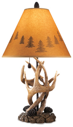 Derek Brown Rustic Table Lamp (Set of 2) - Ornate Home