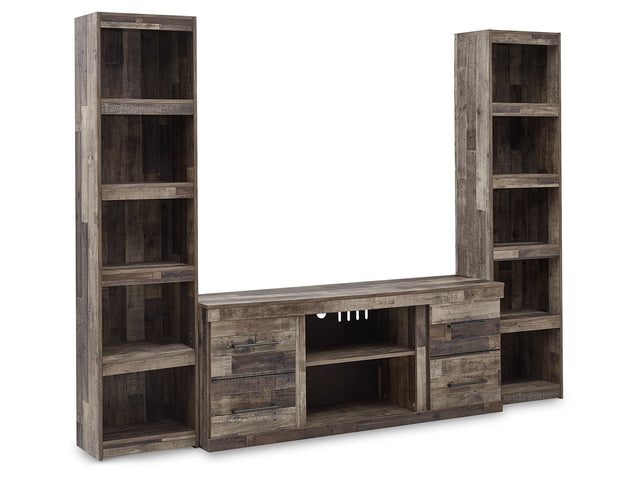 Derekson Multi Gray 3-Piece Entertainment Center - Ornate Home
