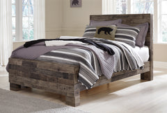 Derekson Multi Gray Full Panel Bed, Dresser and Mirror - Ornate Home