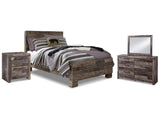 Derekson Multi Gray Full Panel Bedroom Set with Dresser, Mirror and Nightstand (Online Special Price) - Ornate Home