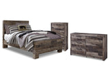 Derekson Multi Gray Full Panel Bedroom Set with Dresser and Chest - Ornate Home