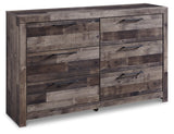 Derekson Multi Gray Full Panel Headboard, Dresser and Nightstand - Ornate Home